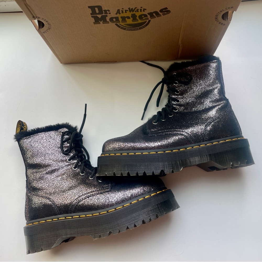 *SOLD* Dr. Martens Jadon Distressed Metallic Boots